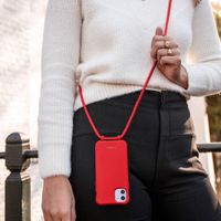imoshion Coque de couleur avec cordon amovible Apple iPhone X / Xs - Rouge