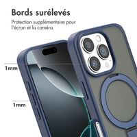 Accezz Coque Ring Stand avec MagSafe Apple iPhone 16 Pro - Bleu