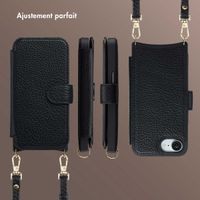 Selencia Étui Riva avec MagSafe et cordon de téléphone Apple iPhone 17e / 16e - Noir