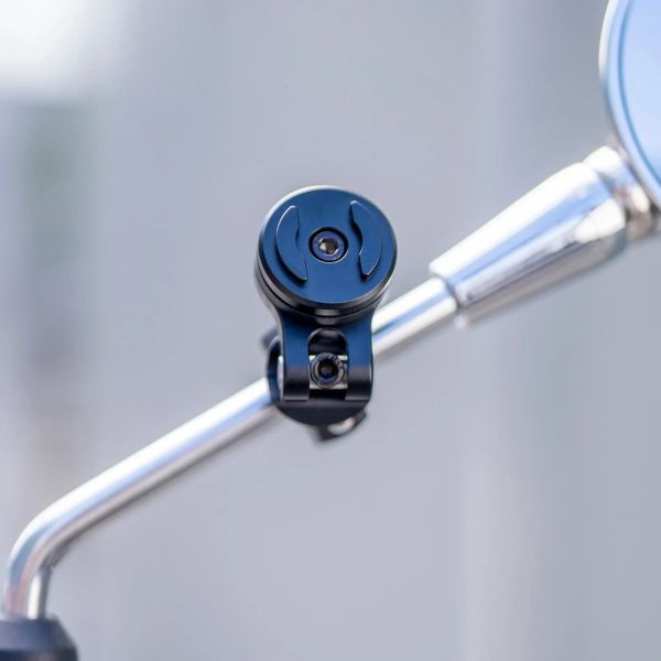 SP Connect Support de téléphone Mirror Mount Pro SPC+ pour scooter / moto - Fixation sur rétroviseur - Noir