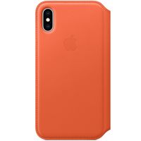 Apple Étui de télephone portefeuille Leather Folio Apple iPhone X / Xs - Sunset