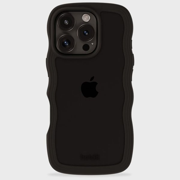 Holdit Coque Wavy Apple iPhone 16 Pro - Black / Transparent
