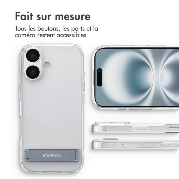 imoshion Coque Stand Apple iPhone 16 Plus - Transparent