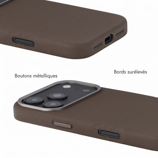 Accezz Coque arrière Mesh avec MagSafe Apple iPhone 17 Pro - Marron