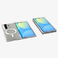 Spigen Coque Ultra Hybrid Pro MagFit Samsung Galaxy Z Fold 7 - Clear / White