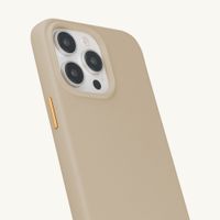 Selencia Coque arrière Rivièra avec MagSafe avec crochets amovibles Apple iPhone 15 Pro Max - Milky Latte
