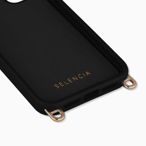 Selencia Coque arrière Rivièra avec MagSafe avec crochets amovibles Apple iPhone 11 - Velvet Black