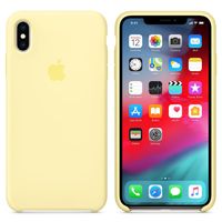 Apple Coque en silicone Apple iPhone Xs Max - Mellow Yellow
