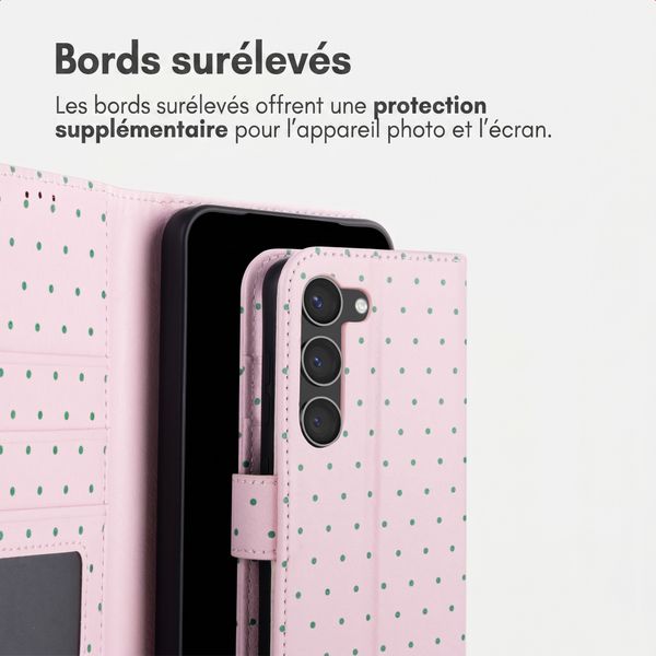 imoshion Étui de télephone portefeuille Design Samsung Galaxy S23 - Happy Dots