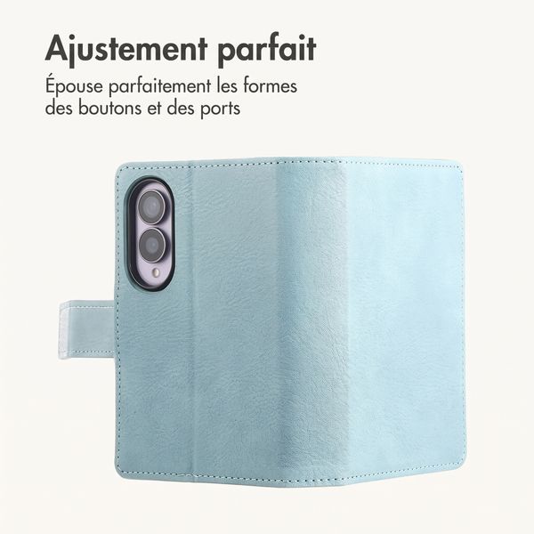 imoshion Étui de télephone portefeuille de luxe Samsung Galaxy Z Fold 8 - Bleu clair