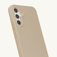Selencia Coque arrière Rivièra avec MagSafe avec crochets amovibles Samsung Galaxy A34 (5G) - Milky Latte