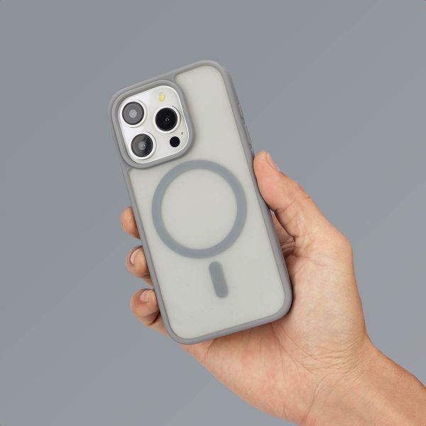 imoshion Coque Color Guard avec MagSafe Apple iPhone 15 Pro - Gris