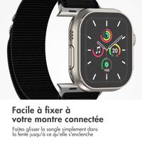 imoshion Bracelet en nylon Alpine Apple Watch | 44/45/46/49 mm - Noir