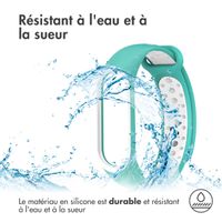 imoshion Bracelet sport silicone Xiaomi Mi Band 3 / 4 - Mint Green & White