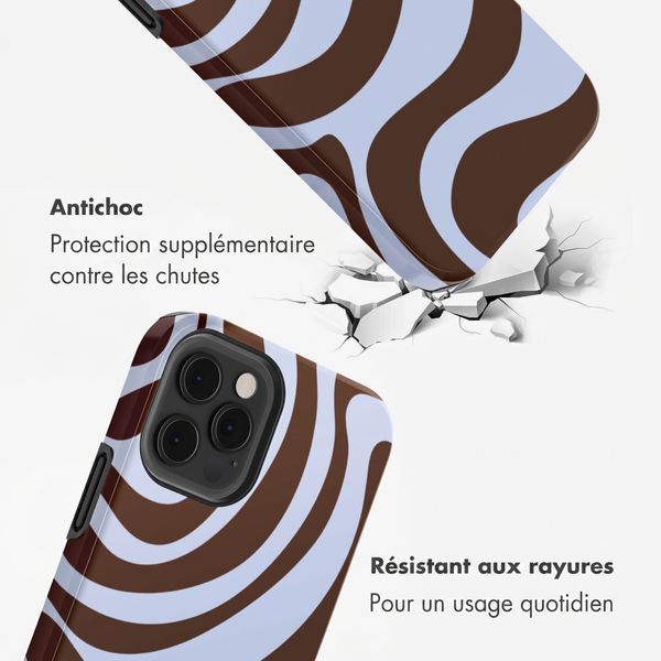 Selencia Coque arrière Vivid Apple iPhone 12 (Pro) - Dream Swirl Chocolate
