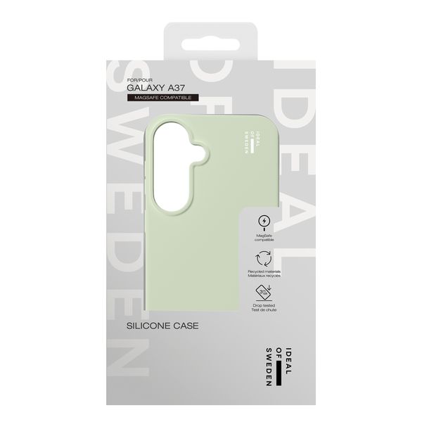 iDeal of Sweden Coque en silicone avec MagSafe Samsung Galaxy A37 (5G) - Sage Green