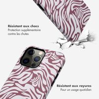 Selencia Coque arrière Vivid Apple iPhone 14 Pro Max - Trippy Swirl Dark Rose