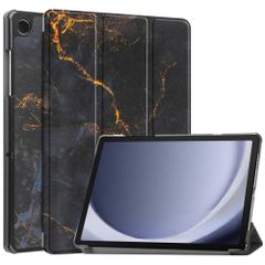 imoshion Coque tablette Design Trifold Samsung Galaxy Tab A9 Plus - Black Marble