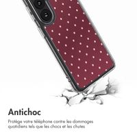 imoshion Coque Design Samsung Galaxy S27 / S26 - Polka Dot Bordeaux