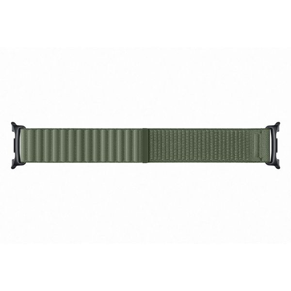 Samsung Bracelet en tissu original Samsung Galaxy Watch 9 (40/44mm) / Watch 8 (40/44mm) / Classic (46mm) - Taille M/L - Olive