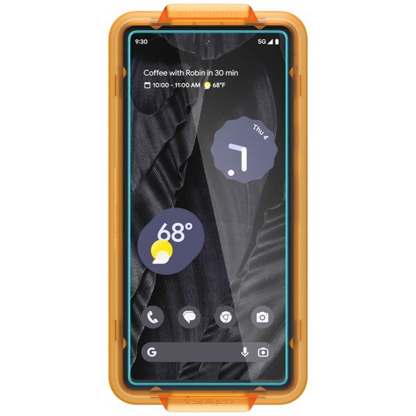 Spigen Protection d'écran en verre trempé GLAStR Fit 2 Paquets + Applicator Google Pixel 7a