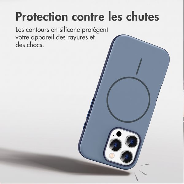 imoshion Coque arrière Color avec Thin MagSafe Ring Apple iPhone 16 Pro - Bleu foncé