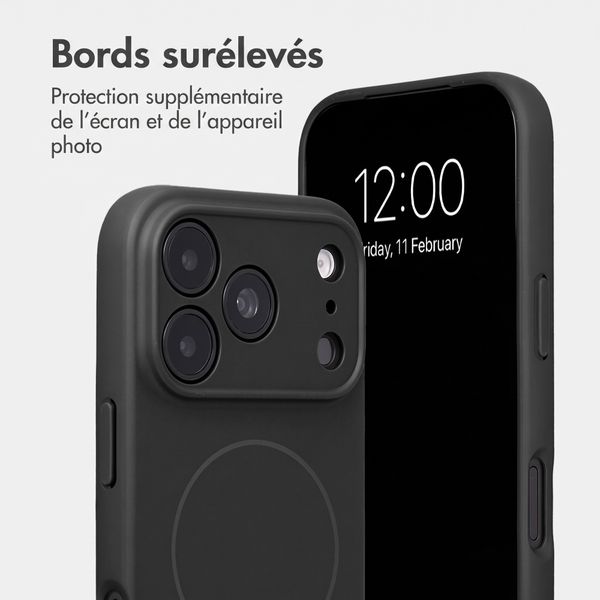 Accezz Coque Grip avec MagSafe Apple iPhone 18 Pro / 17 Pro - Noir