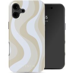 Selencia Coque arrière Vivid avec MagSafe Apple iPhone 16 - Desert Waves Beige