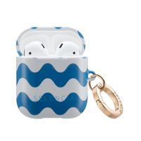 Selencia Coque Vivid  Apple Airpods 1 / 2 - Wave Vibes Classic Blue