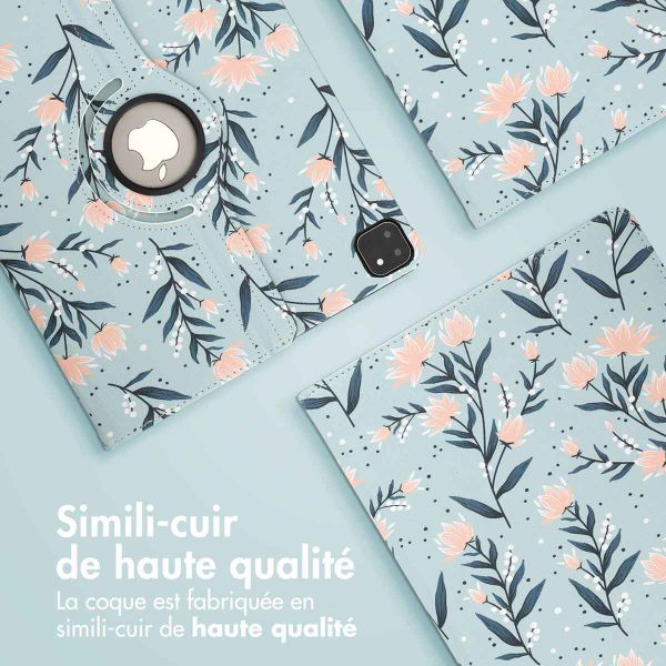 imoshion Coque tablette Design rotatif à 360° Apple iPad Air 13 pouces (2026) M4 / (2025) M3 / (2024) M2 - Flowers