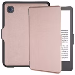 imoshion Étui de liseuse portefeuille Slim Hard Kobo Clara 2E / Tolino Shine 4 - Rose Doré