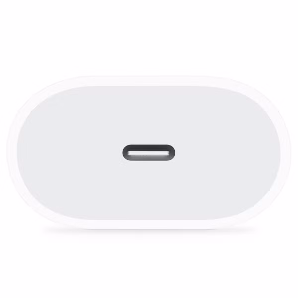 Apple Lot USB-C | Adaptateur secteur USB-C 20 watts + Câble de charge USB-C vers USB-C - 2 mètres - Blanc