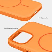 imoshion Coque arrière Color avec Thin MagSafe Ring Apple iPhone 15 - Orange
