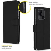 Accezz Étui de télephone Wallet Xiaomi Redmi 10C - Noir