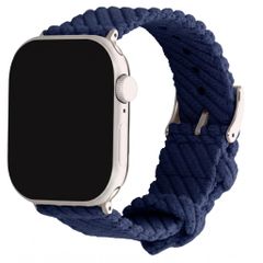 imoshion Bracelet en velours côtelé Apple Watch | 44/45/46/49 mm - Bleu foncé