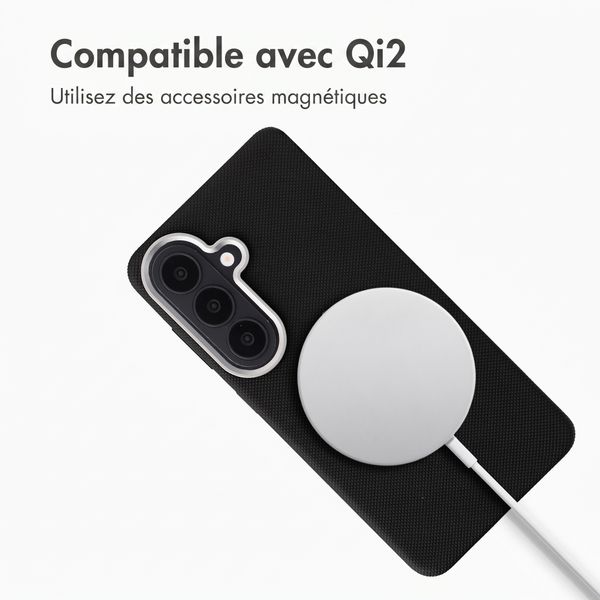 Accezz Coque arrière Mesh avec MagSafe Samsung Galaxy S26 - Noir