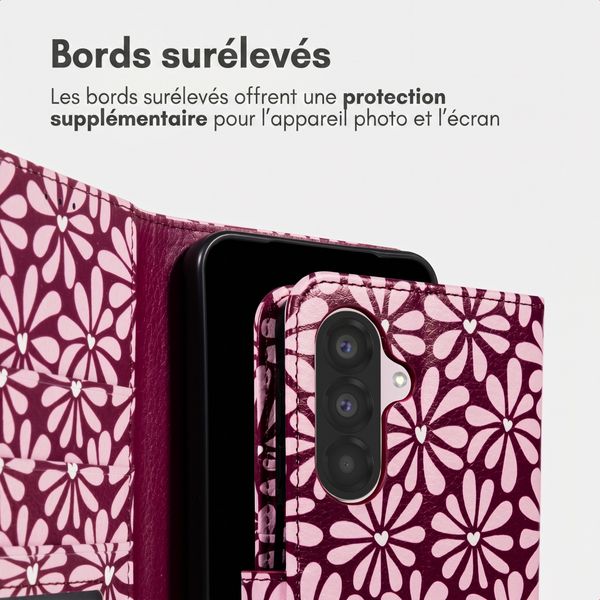 imoshion Étui de télephone portefeuille Design Samsung Galaxy A17 (5G) / (4G) - Bloom Love Blush