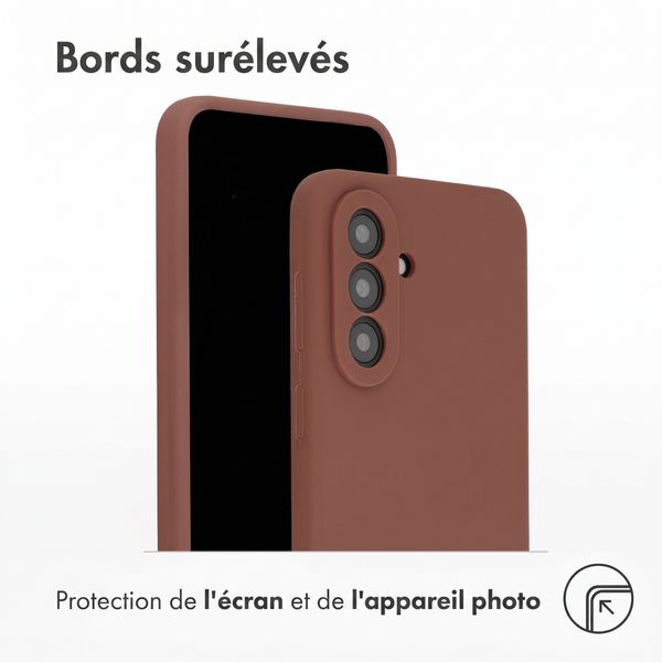 Accezz Coque Liquid Silicone Samsung Galaxy A37 (5G) - New Tea Brown