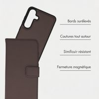 imoshion Étui portefeuille luxe 2-en-1 amovible Samsung Galaxy A17 (5G) / (4G) - Marron