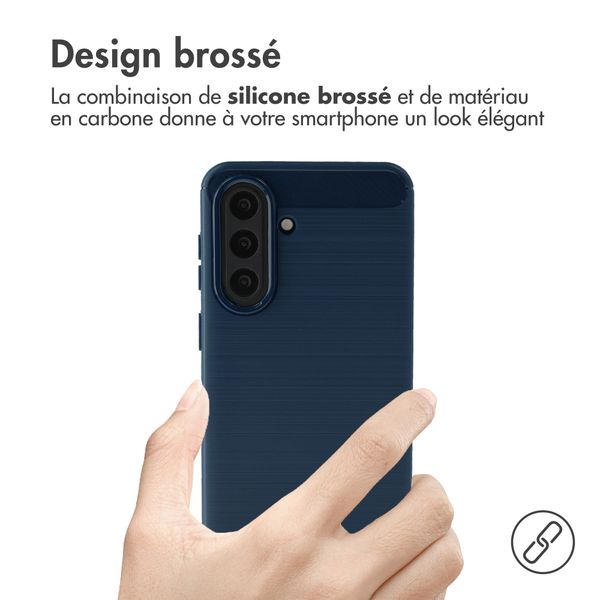imoshion Coque Brushed Samsung Galaxy A57 (5G) - Bleu foncé