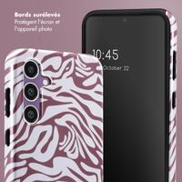 Selencia Coque arrière Vivid Samsung Galaxy S23 FE - Trippy Swirl Dark Rose