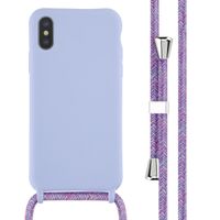 imoshion Coque en silicone avec cordon Apple iPhone X / Xs - Violet