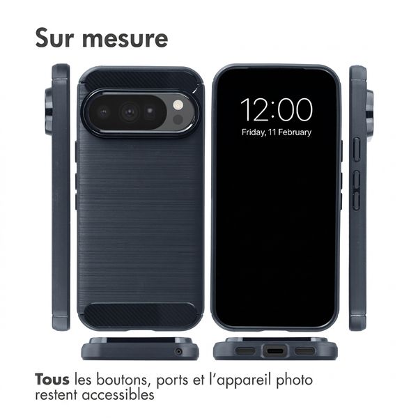 imoshion Coque Brushed Google Pixel 11 Pro - Bleu foncé