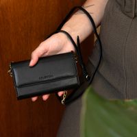 Selencia Pochette amovible en cuir végan Eny Samsung Galaxy S21 Plus - Noir