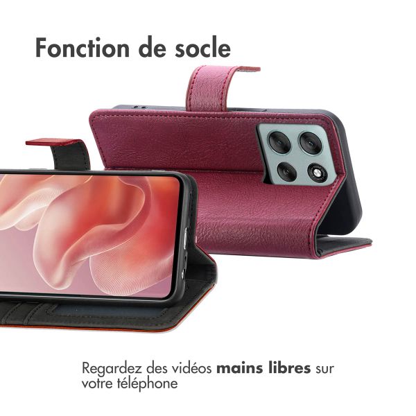 imoshion Étui de télephone portefeuille de luxe Motorola Moto G86 Power - Marron