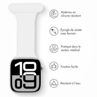 imoshion Bracelet infirmier en silicone Apple Watch | 44/45/46/49 mm - Blanc