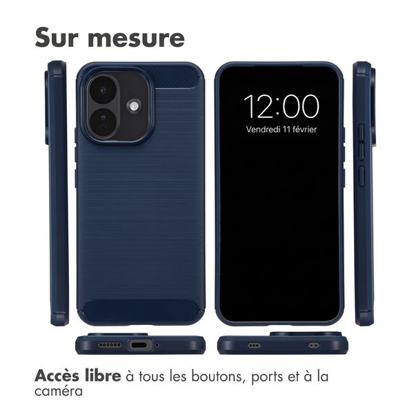 imoshion Coque Brushed Xiaomi Redmi Note 17 Pro - Bleu foncé