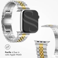 Selencia Bracelet Metallique Jubilee Apple Watch | 38/40/41/42 mm - Argent et Or