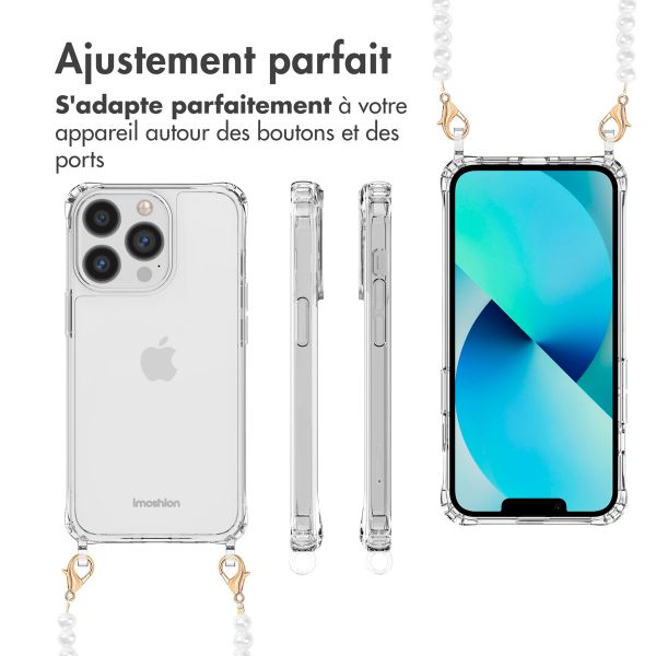 imoshion Coque avec cordons de téléphone Apple iPhone 13 Pro - Perles