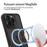 imoshion Rugged Hybrid Carbon Case avec MagSafe Apple iPhone 16 Pro Max - Noir
